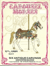 Carousel Horses Cross Stitch Pattern Book Kappie Originals No. 91 Merry ... - $6.99
