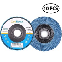 10 Pack 4.5&quot; X 7/8&quot; Jumbo 40 Grit Zirconia Flap Disc Grinding Sanding Wheels T29 - £27.96 GBP