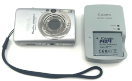 Canon Power Shot Elph SD1200 Is 10MP Digital Camera Silver 3x Zoom Tested - £133.53 GBP