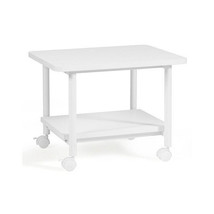 Under Desk Printer Stand with 360?° Swivel Casters-White - Color: White - $127.99