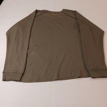 Mossy Oak Men's Olive & White Pullover Long Sleeve Hunting Knit Sweatshirt Size  image 2