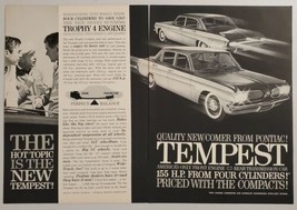 1960 Print Ad The 1961 Pontiac Tempest with Trophy 4 Engines - £10.66 GBP