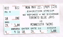 1989 Twins @ Blue Jays Ticket Stub McGriff HR May 22nd Sky Dome - £7.56 GBP