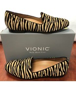 Vionic Flats North Willa Tiger Natural Womens Orthotic Slip-On Shoes Ret... - £71.64 GBP