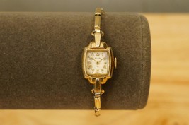 Vintage Estate Jewelry Ladies Elgin 10KT Rgp Watch As Is Parts Repair - £15.81 GBP