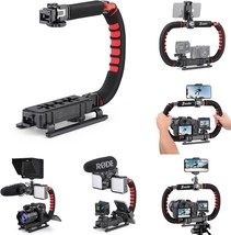 Zeadio&#39;S Camera Smartphone Stabilizer, Foldable Handle Grip Handheld Vid... - $58.97