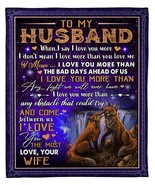 Romantic Couple Fox Love Colorful Custom Blanket Xmas Gift For Wife From... - £45.77 GBP+
