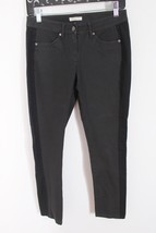 Eileen Fisher Petite 29&quot; Waist Gray Black Stripe Crop Pants - £23.16 GBP