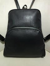 Woman Black Leather Backpack Womens Genuine Lambskin Real Soft Adjustable Strap - £176.99 GBP