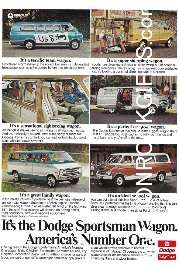 DODGE | Sportsman | 1976 | Advertisement - $7.50