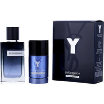 Y By Yves Saint Laurent Eau De Parfum Spray 3.3 Oz &amp; Deodorant Stick 2.6 Oz - £142.10 GBP