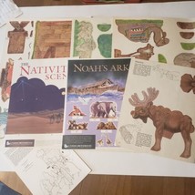 Lot of Religious CutOut/Stand Up Boards.  Nativity Scene, Noah&#39;s Ark, Moose, Etc - £31.57 GBP