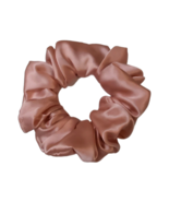 100% Mulberry Silk Scrunchie Pink Floral Ponytail Holder for Women New -04 - $187.34 MXN