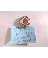 Original Dick Tracy Detective Pin Back Button 1-3/8&quot; Detroit Mirror Yell... - $12.30