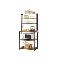 Farmhouse 6 Tier Industrial Utility Kitchen Bakers Rack Microwave Stand - £185.76 GBP