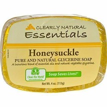 Clearly Natural Glycerine Bar Soap Honeysuckle - 4 Oz - £6.26 GBP