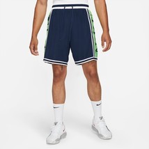 NIKE MENS DNA+ BASKETBALL SHORTS DA5705 419 NAVY LIME GLOW XL BRAND NEW - £19.97 GBP