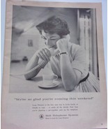 Bell Telephone System Women With Cup Of Coffee Magazine Print Advertisem... - $4.99
