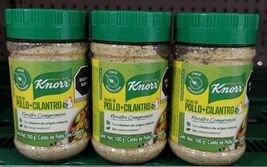 3X KNORR CHICKEN &amp; CILANTRO SEASONING ( POLLO Y CILANTRO ) 3 OF 100g -FR... - $23.75