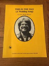This Is The Day (A Wedding Song) Sheet Music - $20.33 CAD