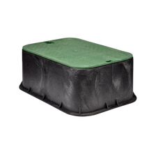 NDS 21.75 in. W X 6.75 in. H Rectangular Valve Box with Cover Black/Green - $39.95