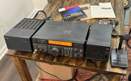 ICOM IC 737 HF TRANSCEIVER Amateur Ham Radio w/ Power Supply IC-PS15 Mic... - £623.00 GBP