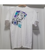 Vintage Danny Boy Save The Earth White Tiger Shirt USA Men&#39;s M - $86.50 CAD