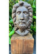 Old Vintage Lord Jesus Christ Bust Religious Art Statue Sculpture by Mik... - $129.95 CAD