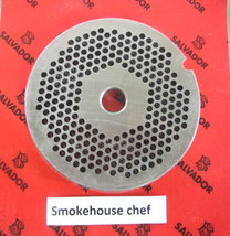 Made In Italy #22 X 1/8&quot; (6mm) Holes Fine Grind Meat Food Grinder Plate Salvanox - £22.52 GBP