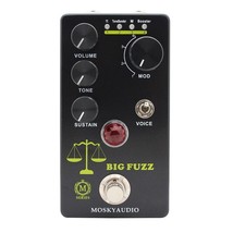 Mosky Big Fuzz Fuzzy Distortion w/ 4 Mode Tonal Select and Voice Toggle + TUNER - £34.99 GBP