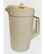 Vintage Tupperware 2 Qt Juice Pitcher Push Button Seal Lid Beige - $18.99