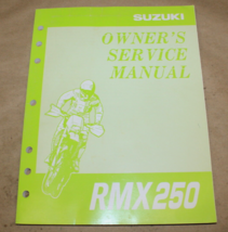 1997 1998 Suzuki RMX250 Owner&#39;s Service Manual 99011-05D59-03A - $15.99