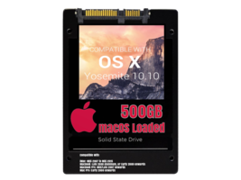 macOS Mac OS X 10.10 Yosemite Preloaded on 500GB Solid State Drive - $69.99