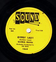 Gloria Mann - Teenage Prayer / Gypsy Lady - Sound 78 rpm record - £3.99 GBP