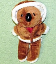 12" Vintage Interpur Koala Teddy Bear Plush Stuffed Animal Brown White Korea Toy - $22.05