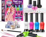 Nail Art Kit for Girls, Nail Polish Kit for Kids Ages 7-12 Years Old, Id... - £34.66 GBP