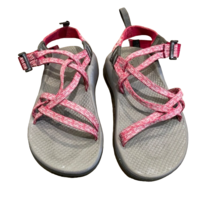 Chaco ZX EcoTread Pink Gray Strappy Hiking Sandal Shoe Kids Size 3 - £18.32 GBP