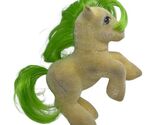 Vintage G1 My Little Pony So Soft Magic Star Flocked Toy Horse Lime Gree... - $11.90