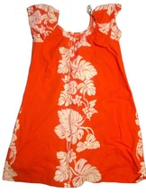 Hilo Hattie Mumu Dress Red with Palm Leaves Print Size X-Large - $29.69