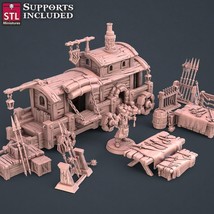 3D Printed STL Miniatures Blacksmith Weapon Store Set 28mm - 32mm War Ga... - $8.81+