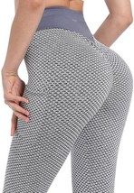 Leggings for Women Butt Lift Tummy Control with Pocket 2 Side (Gray,Size... - £15.23 GBP