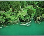 Aerial View Dennen&#39;s Heritage House Little River CA UNP Chrome Postcard I12 - $6.88