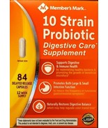 NIB Member's Mark 10 Strain Probiotic Digestive Care  (84 ct.) Exp 07/24 - $21.78