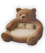 Mythical Bear Lounger Pop Culture Style Faux Cushion - Shaped Pillow - $865.49 MXN+