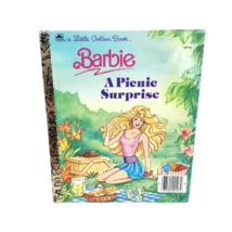 Vintage 1990 Barbie A Picnic Surprise Little Golden Book Leslie Mcguire - £13.67 GBP