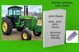 John Deere 4055 4255 4455 Tractor Service Repair Technical Manual TM1458 - £14.88 GBP+