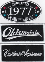 1977 Oldsmobile Cutlass Supreme SEW/IRON Patch Emblem Badge Embroidered - £13.53 GBP