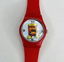 Vintage Watch  1980&#39;s Peter Pan Peanut Butter Advertising Red - $14.68