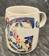 Anthropologie LETTER G Mug / Starla M. Halfmann / Coffee Tea Home Flower... - £25.16 GBP