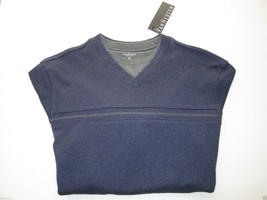 Van Heusen Fundamental Tier Collar Long Sleeve Men Warm T-Shirt Blues S $50 U97 - $22.25